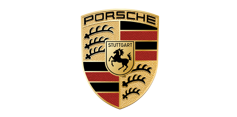 Logo Porsche, refection de volant
